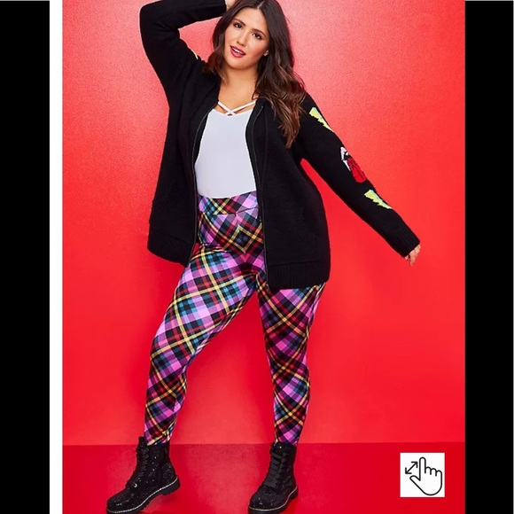 🌹NWT TORRID BETSEY JOHNSON 1X or 2X FRONT ZIP HOODIE SWEATER JACKET - Picture 9 of 14